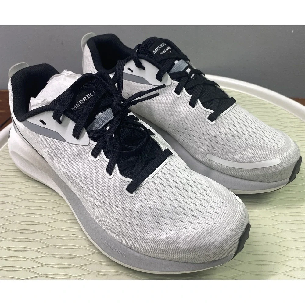 Merrell Men Morphlite White/Black Road To Trail Running Shoes Sz.9 Sneakers NWB